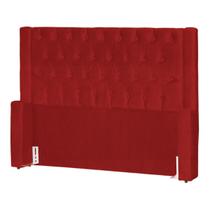 Cabeceira de Cama Box Estofada 195 cm King Emma Suede