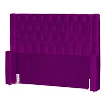 Cabeceira de Cama Box Estofada 195 cm King Emma Veludo