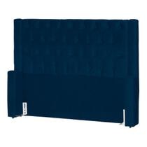 Cabeceira de Cama Box Estofada 90 cm Solteiro Emma Suede