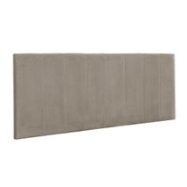 Cabeceira de Cama Box Estofada Painel Vitória 138 Cm Box Suede Bege