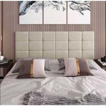 Cabeceira De Cama Box Estofada Suede King 2 m x 56 cm Bia Varias Cores