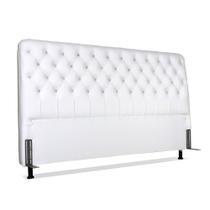 Cabeceira de Cama Box King 193 cm Padua Larhome Branco.