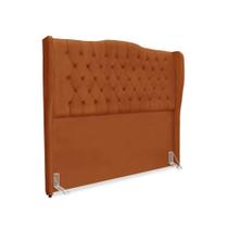 Cabeceira de Cama Box King 195 cm Dubai Premium - Veludo Terra Cota Cabeceira de Cama Box King 195 cm Dubai Premium - Veludo Terra Cota