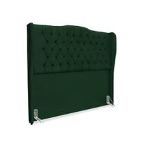 Cabeceira de Cama Box King 195 cm Dubai Premium - Veludo Verde