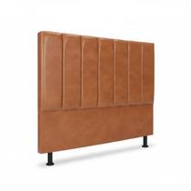 Cabeceira de Cama Box King 195cm Carla Premium Caramelo - material sintético Cabeceira de Cama Box King 195cm Carla Premium Caramelo - material sintético