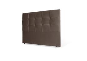Cabeceira De Cama Box Luiza Casal 140cm X 106cm Couro Marrom Ms Decor