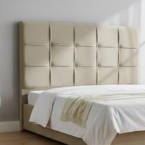 Cabeceira De Cama Box Luiza King 195cm X 106cm Suede Nude Ms Decor Cabeceira De Cama Box Luiza King 195cm X 106cm Suede Nude Ms Decor