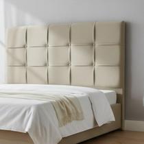 Cabeceira De Cama Box Luiza King 195cm X 106cm Suede Nude Mz Decor Cabeceira De Cama Box Luiza King 195cm X 106cm Suede Nude Mz Decor