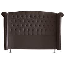 Cabeceira De Cama Box Luxo King 195 cm Suede Rosê Eli Móveis