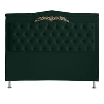 Cabeceira De Cama Box Madri Casal Queen 160 cm Suede Verde Do Lar Móveis e Decoração
