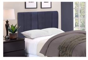 Cabeceira de Cama Box Milão Casal 1,60 Suede Preto - Comprar Moveis Em Casa