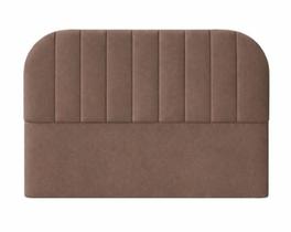 Cabeceira De Cama Box Moderna Estilo Orgânica Casal 140 Cm Veludo Marrom Eli Móveis e Decoração Cabeceira De Cama Box Moderna Estilo Orgânica Casal 140 Cm Veludo Marrom Eli Móveis e Decoração