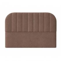 Cabeceira De Cama Box Moderna Estilo Orgânica Queen 160 Cm Veludo Marrom Eli Móveis E Decoração Cabeceira De Cama Box Moderna Estilo Orgânica Queen 160 Cm Veludo Marrom Eli Móveis E Decoração
