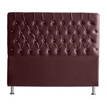 Cabeceira de Cama Box Paris Casal 140 cm Botão Strass Suede Vinho Eli Móveis Cabeceira de Cama Box Paris Casal 140 cm Botão Strass Suede Vinho Eli Móveis