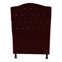 Cabeceira De Cama Box Princesa Solteiro 90 cm Botão Strass Suede Bordo Do Lar Móveis Cabeceira De Cama Box Princesa Solteiro 90 cm Botão Strass Suede Bordo Do Lar Móveis