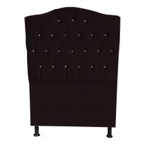 Cabeceira De Cama Box Princesa Solteiro 90 cm Botão Strass Suede Marrom Do Lar Móveis Cabeceira De Cama Box Princesa Solteiro 90 cm Botão Strass Suede Marrom Do Lar Móveis