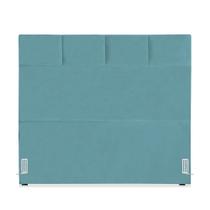 Cabeceira de Cama Box Queen 158 cm Marjorie Larhome Suede Veludo Azul