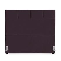 Cabeceira de Cama Box Queen 158 cm Marjorie Larhome Suede Veludo Vinho