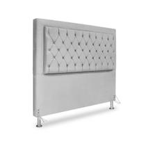 Cabeceira de Cama Box Queen 160 cm Baronesa - Veludo Cinza