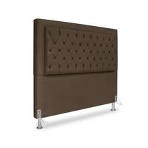 Cabeceira de Cama Box Queen 160 cm Baronesa - Veludo Marrom Cabeceira de Cama Box Queen 160 cm Baronesa - Veludo Marrom