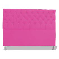 Cabeceira De Cama Box Slim Estrela Solteiro 90 cm Rosa Pink Dimazza Móveis