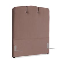 Cabeceira de Cama Box Solteiro 88 cm Moscou Larhome Suede Veludo Rosê