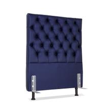 Cabeceira de Cama Box Solteiro 88 cm Versalite Larhome Azul Marinho.