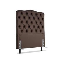 Cabeceira de Cama Box Solteiro 88cm Dunas Larhome material sintético Café