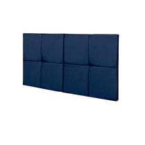 Cabeceira de Cama Box Solteiro 90 cm MÉXICO Estofada - Azul Suede Cabeceira de Cama Box Solteiro 90 cm MÉXICO Estofada - Azul Suede