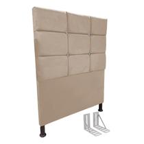 Cabeceira de Cama Box Solteiro + Frame 80cm Estofada Lari Bg