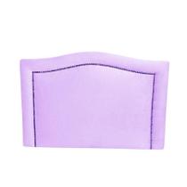 Cabeceira De Cama Box Solteiro Línea material sintético Lilás Com Tachas