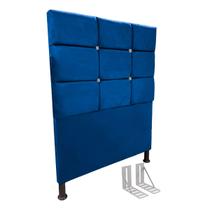 Cabeceira de Cama Box Viúva + Frame 130cm Estofada Lari Ct