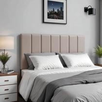 Cabeceira De Cama Casal 7 Peças Modular Estofamento Premium