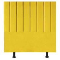 Cabeceira De Cama Casal Box 140 Cm Karla Carla Suede Amarelo Cabeceira De Cama Casal Box 140 Cm Karla Carla Suede Amarelo