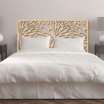 Cabeceira de Cama Casal Dente de Leão 140x79cm - 12mm - MDF Natural (sem pintura) - Maroquina Painéis