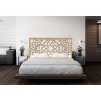 Cabeceira de Cama Casal Mandala Estelar 140x70cm - MDF Natural (sem pintura) - Maroquina Painéis