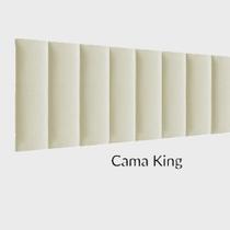 Cabeceira de cama esfofada auto colante unitaria 45x20cm modular