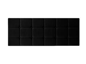 Cabeceira de Cama Estofada / Almofadada Cama Box Queen 1,60 x 55 Painel Calipha / Bia Preto Suede