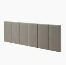 Cabeceira de Cama Estofada / Almofadada Cama Box Queen 1,60 x 55 Painel Dubai Varias Cores