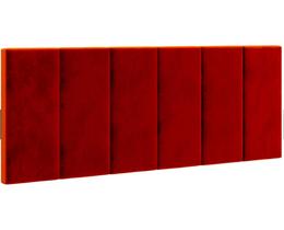 Cabeceira de Cama Estofada / Almofadada Cama Box Queen 1,60 x 55 Painel Dubai Vermelho