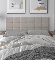 Cabeceira de Cama Estofada Cama de Casal Requinte Luxo Wood Calipha Intense Classic 1,40 Areia Cabeceira de Cama Estofada Cama de Casal Requinte Luxo Wood Calipha Intense Classic 1,40 Areia