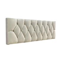 Cabeceira De Cama Estofada Capitonê Luna Essencial Suede RBL Cabeceira De Cama Estofada Capitonê Luna Essencial Suede RBL