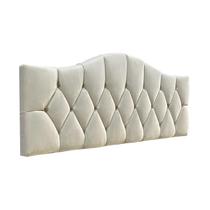 Cabeceira De Cama Estofada Capitonê Luna Provençal Suede RBL