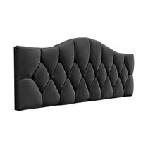 Cabeceira De Cama Estofada Capitonê Luna Provençal Suede RBL Cabeceira De Cama Estofada Capitonê Luna Provençal Suede RBL