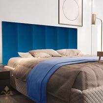 Cabeceira de cama estofada decorativa em módulos 60x100cm Cama Solterio 5 módulos