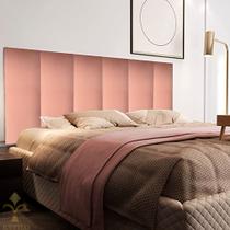 Cabeceira de cama estofada decorativa em módulos 60x140cm Cama Casal 7 módulos
