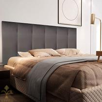 Cabeceira de cama estofada decorativa em módulos 60x200cm Cama Casal KING 10 módulos