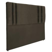 Cabeceira De Cama Estofada Siena Double Essencial Suede RBL Cabeceira De Cama Estofada Siena Double Essencial Suede RBL