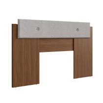 Cabeceira de Cama Extensível Casal/Queen Édez Braga, Nogueira, 165/180 cm