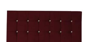 Cabeceira De Cama Painel Cristal King 195 cm Botão Cristal Vinho Dimazza Móveis